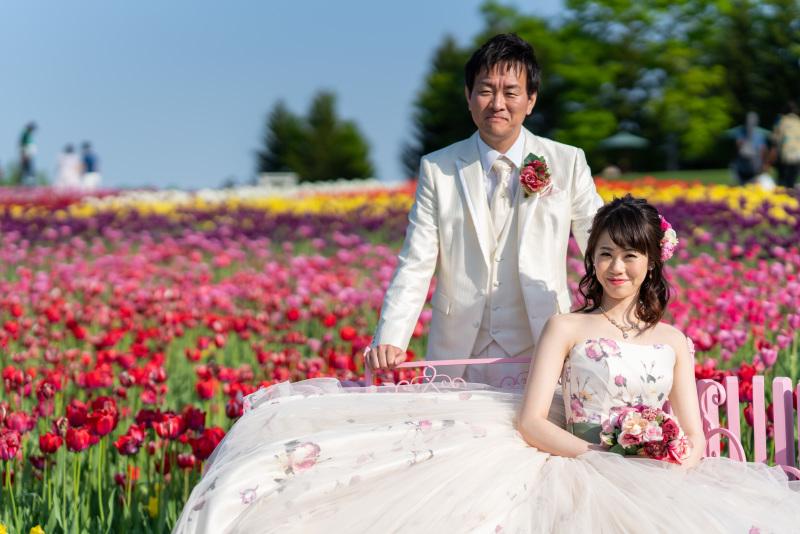 見渡す限りのチューリップ