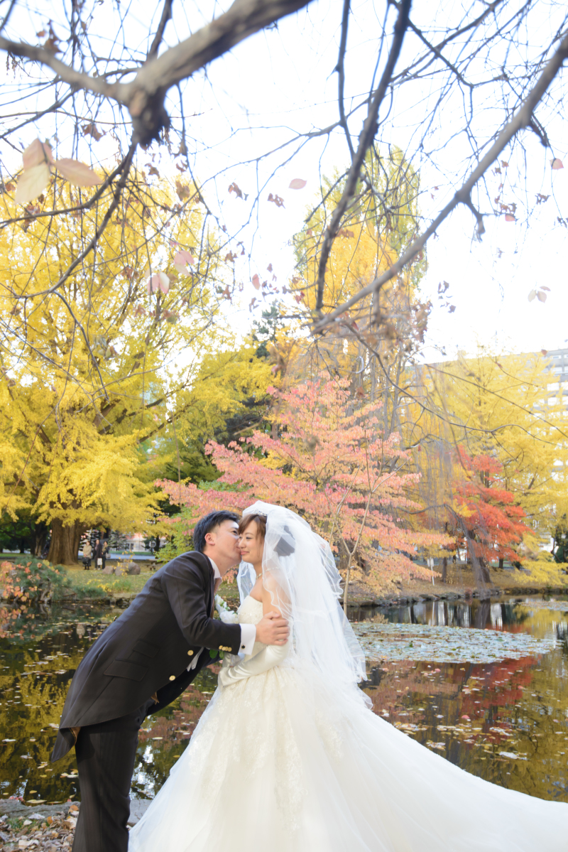 ウェディングドレスにチェンジ