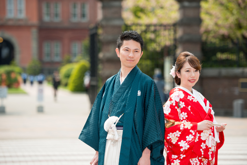 和装でスタート