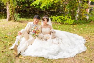 大切な家族、ワンちゃんと一緒にWedding Photo
