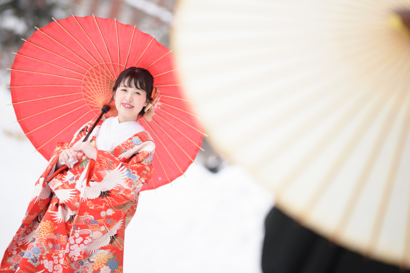 すれ違う方から結婚おめでとうの祝福の声が!