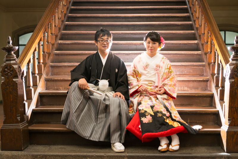 歴史的施設で撮影