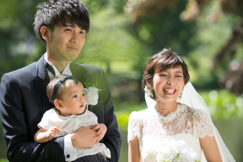 家族3人のフォット