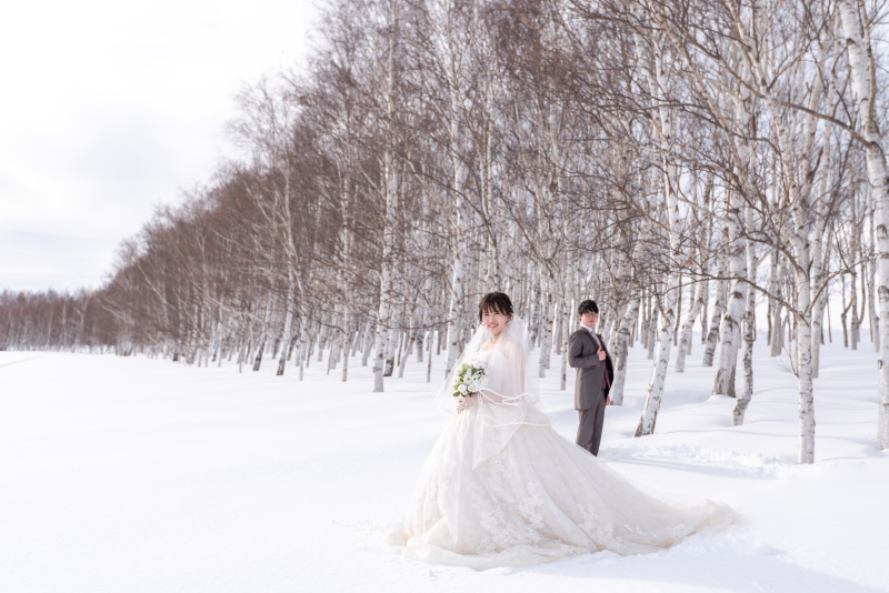 新雪をかき分けて