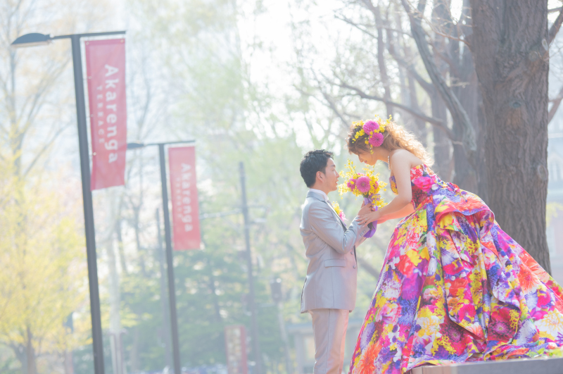 ドレスにチェンジ