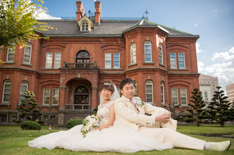 洋館前での一枚