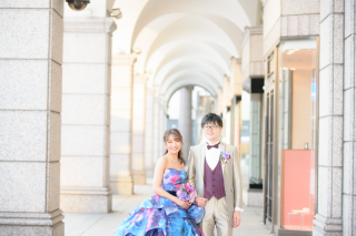 九州出身のおふたり北海道札幌の街ロケで前撮りお客様の声