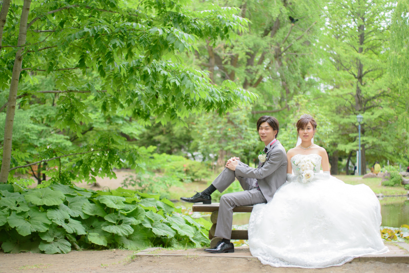 ウェディングドレスにお着替