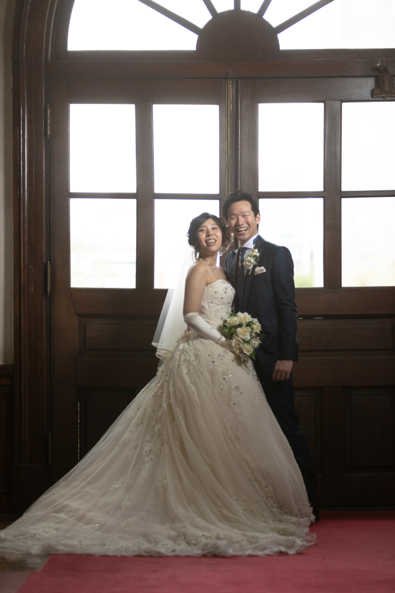 だんだんモデルのように自然の笑顔のお二人