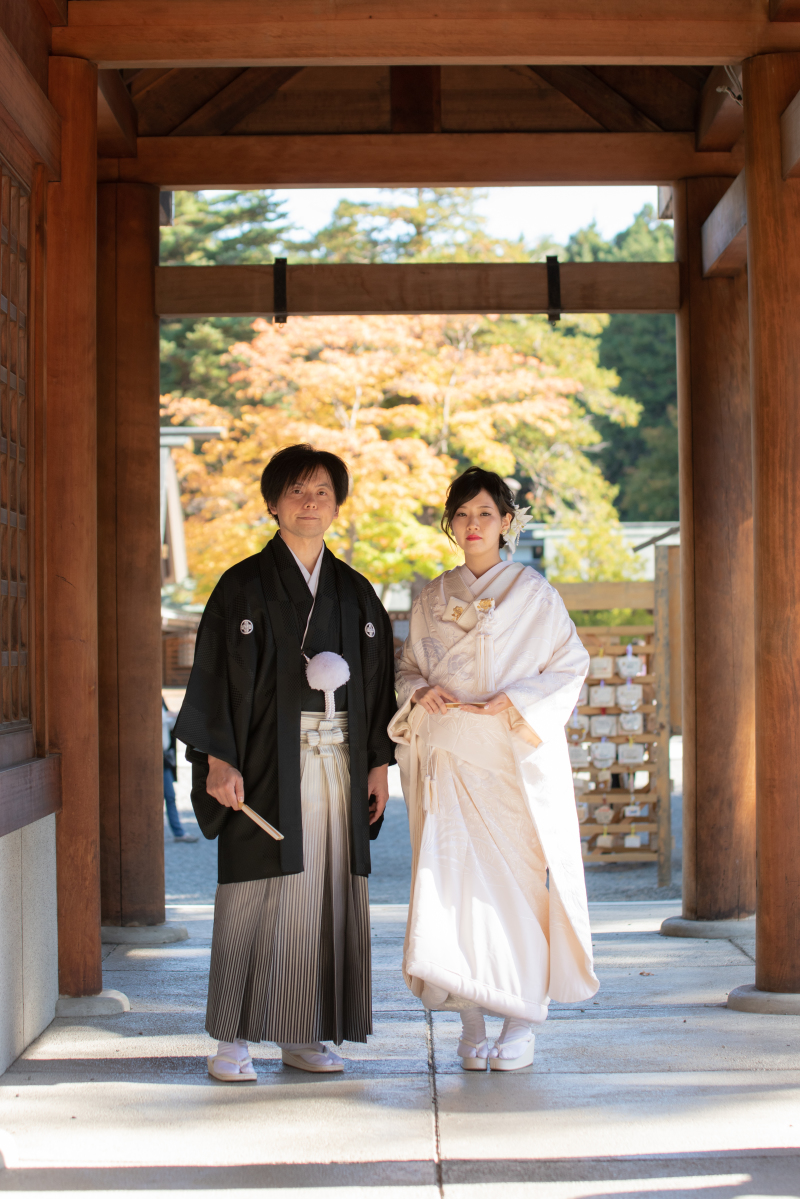 秋の佳日おふたりだけの北海道神宮挙式　