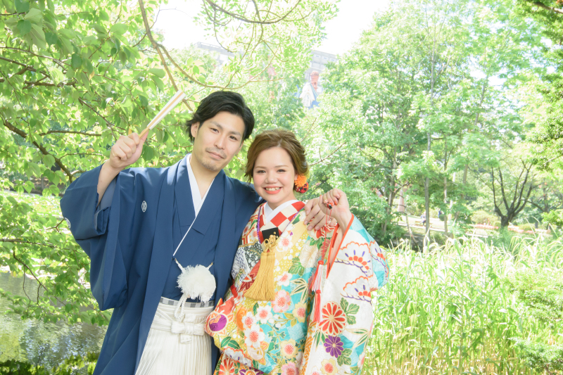 おふたりともお色直し