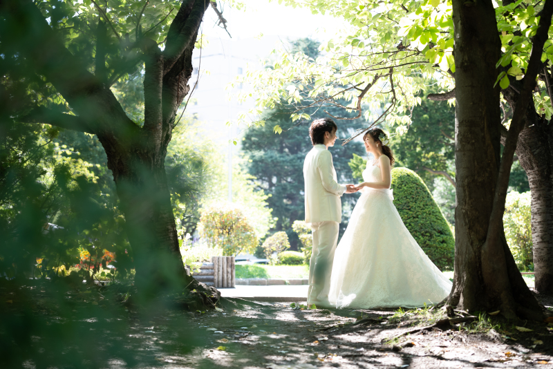 木漏れ日の下はとても爽やかに