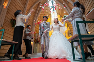 地元で家族も一緒に撮影。ドレス３点【お客様の声】