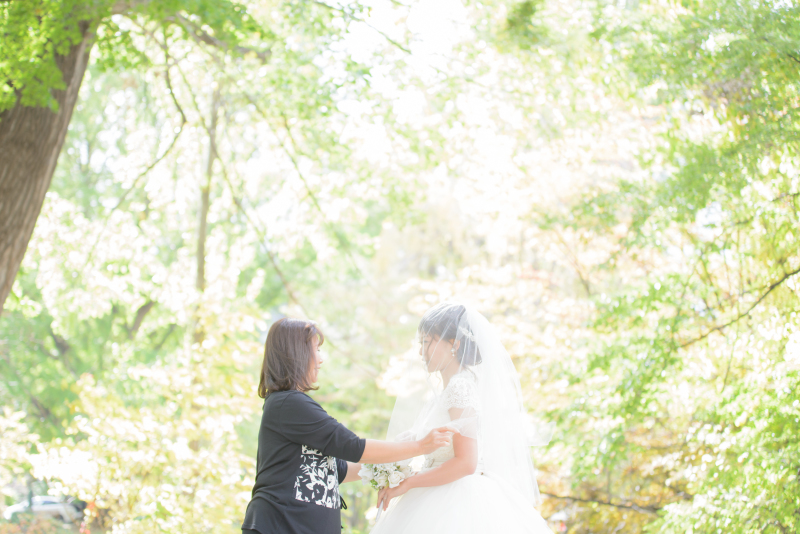 お母様のベールダウン