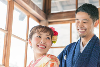 結婚式に着ない着物とドレス3点で前撮りお客様の声
