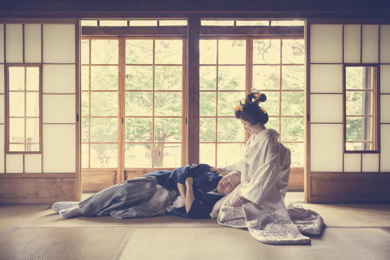 綿帽子を外してぱちり