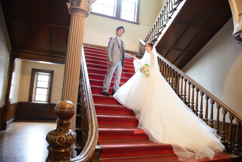 一目ぼれのドレスと着物がそろう日で撮影