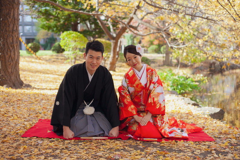 夫婦になりました!ご挨拶ショット