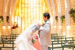 チャペルも桜ロケーション撮影も／和装＆洋装2点