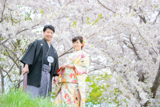 桜で前撮りを計画中山様　お客様の声