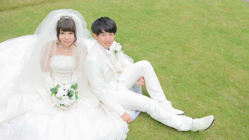 爽やかなツーショット