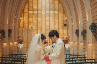 チャペルとロケーションでのWedding　Photo