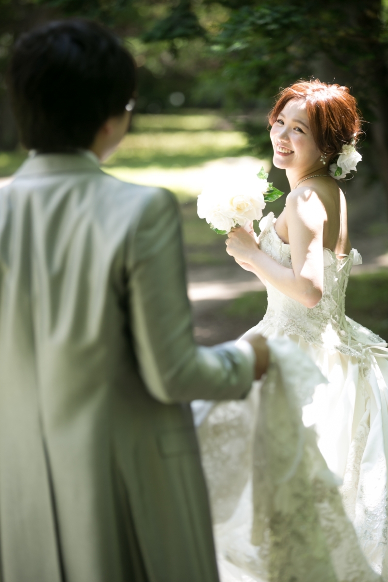 撮影場所へ向かう小道