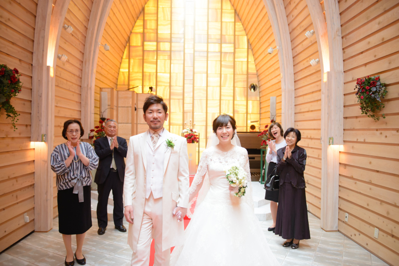 チャペルで家族写真も撮れた事が嬉しかったです