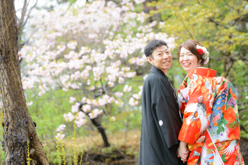 桜の季節結婚式の前撮りを考えました