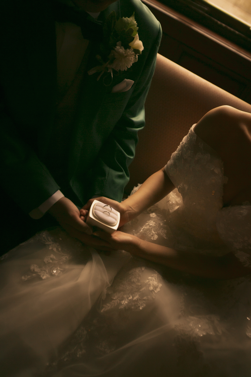 結婚式に使う結婚指輪のお披露目