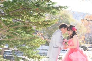 降雪後の晴れの札幌、澄んだ空気と綺麗な陽の光に包まれて