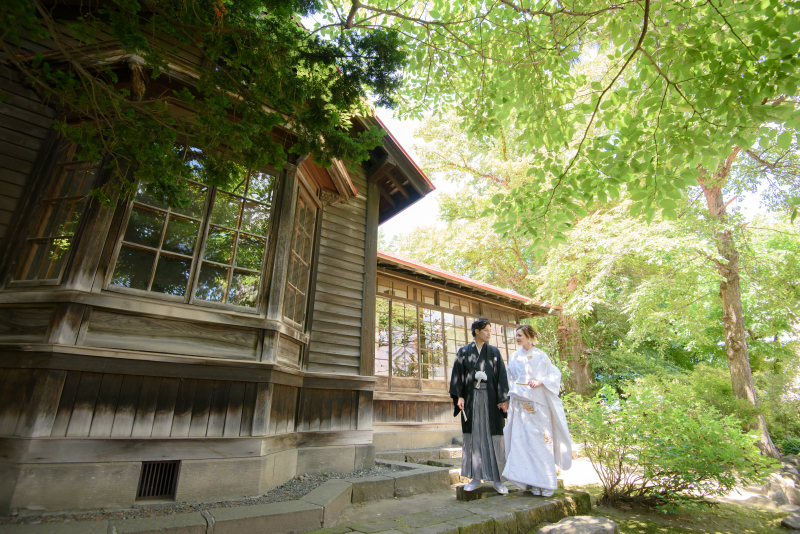 北海道は、夏の日でも和装撮影は天国