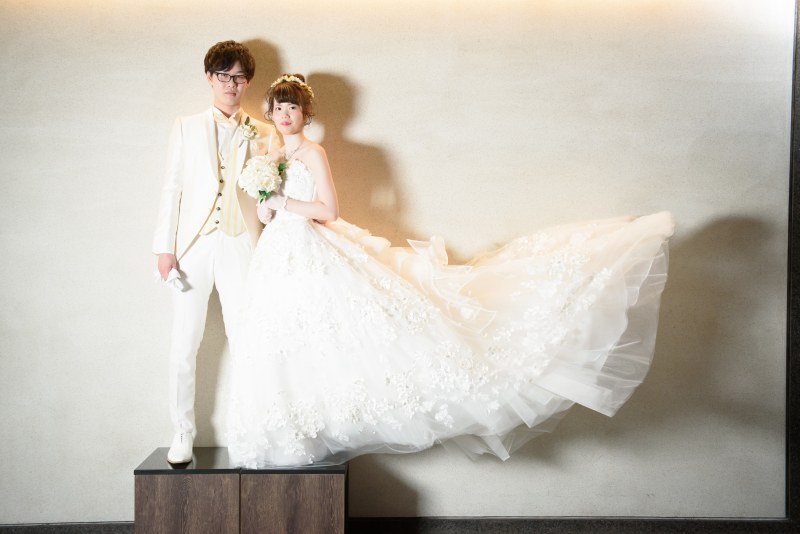 ウェディングに着替えて