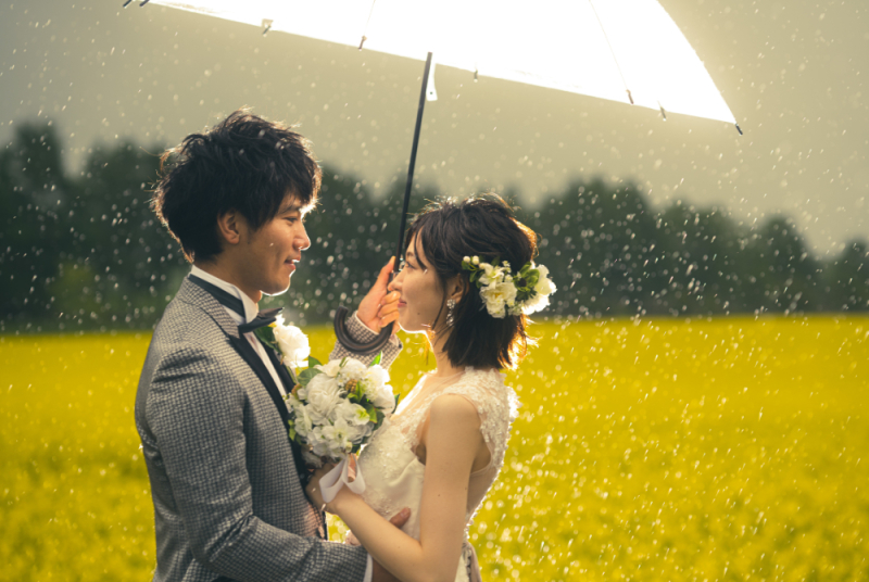 雨も素敵な演出に