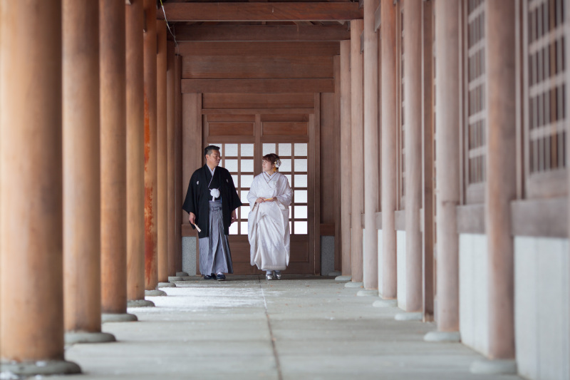 挙式の前後で撮影