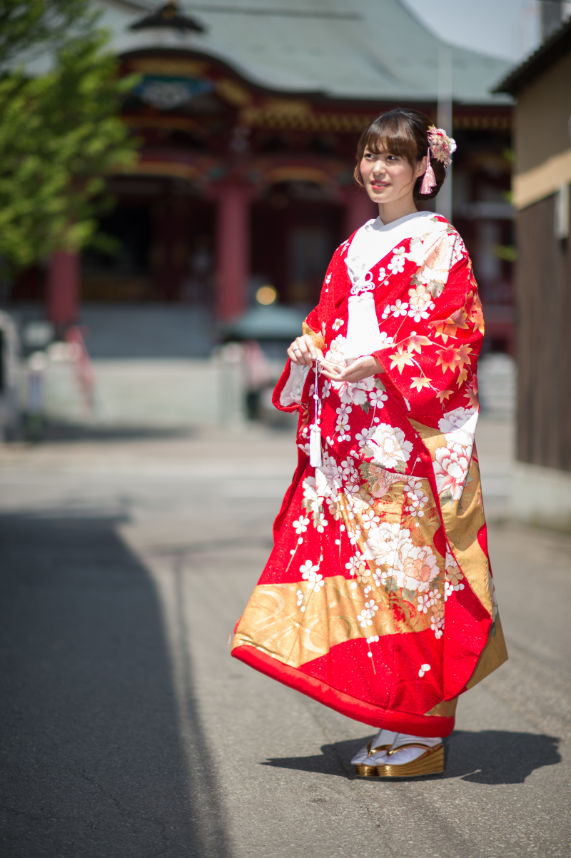 スタジオから外へ出ての撮影