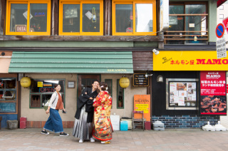 兵庫から週末旅行かねて和服で札幌ロケーションフォトお客様の声