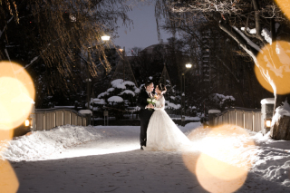 雪の中でのWedding　Photo