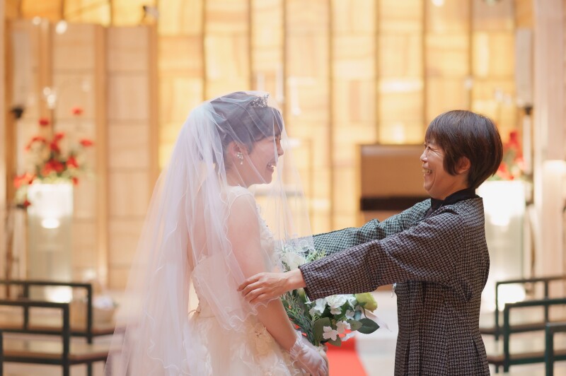 お母様のベールダウン