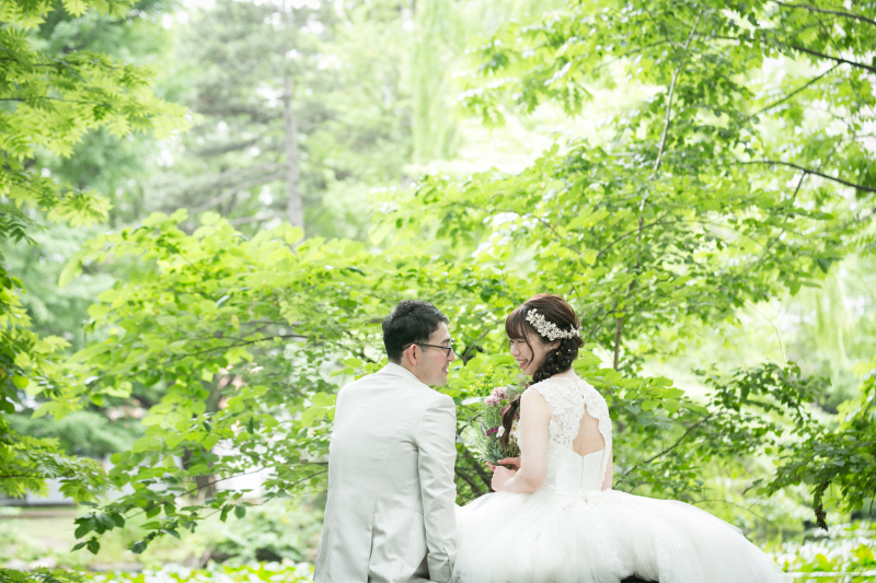 道庁の緑の公園からスタート