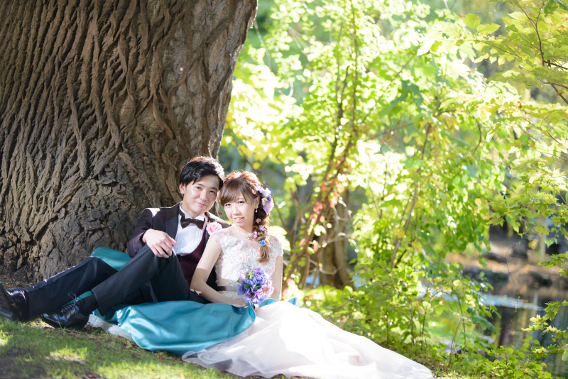 陽ざしがおふたりを祝福