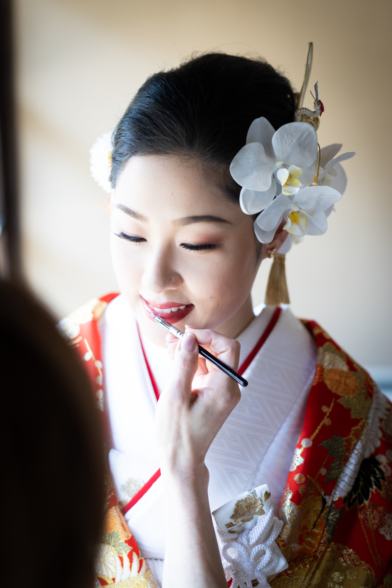 お母様に紅差し