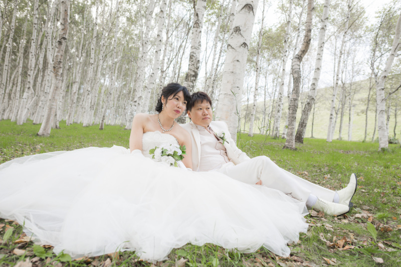 北海道らしい景色の中で