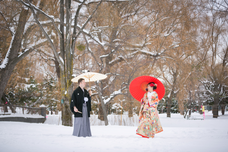 雪の中でのご撮影