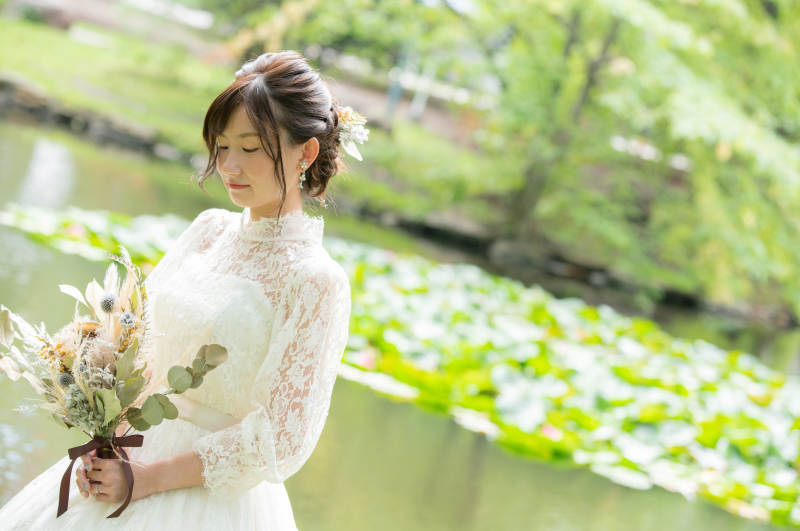 ご家族の皆様に手作りのブートニアをプレゼント