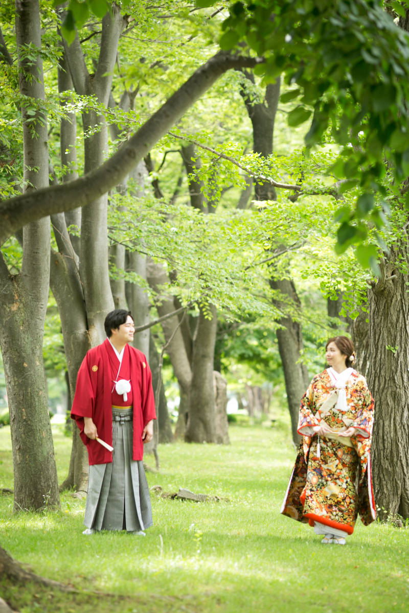 中で撮影しながらおふたりの希望で
