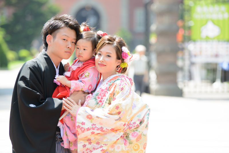 結婚写真と七五三の写真を青森から来札で撮影