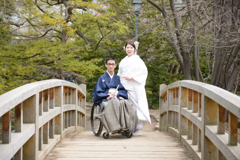 少しお澄ましで太鼓橋で