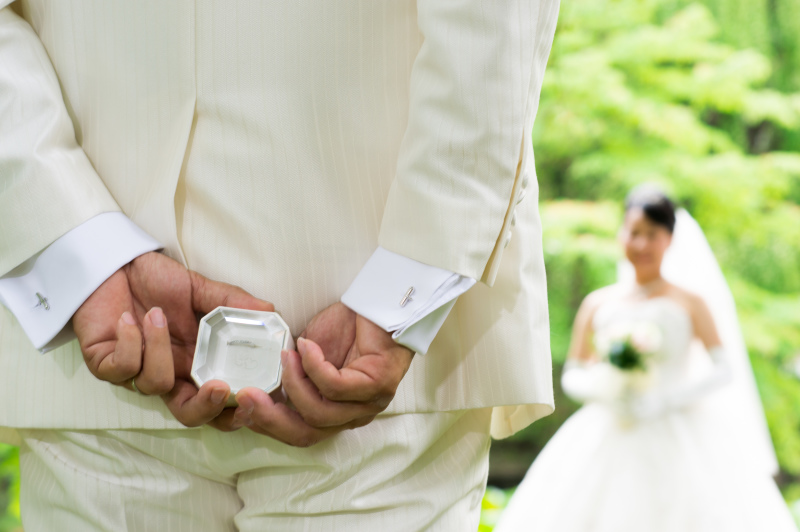 ご新郎からのサプライズはも一度プロポーズ