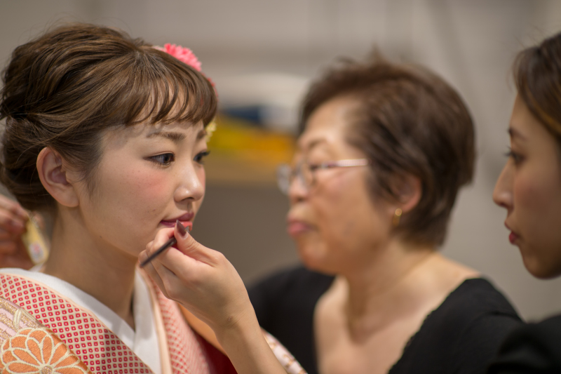 オトナのウェディングフォト 札幌 Cinderella Story Wedding photo_ヘアメイクのリハーサルができる
